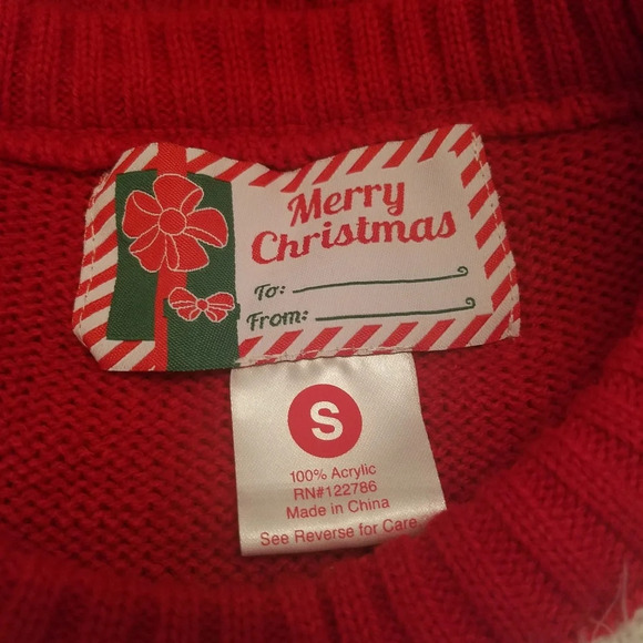 Merry Christmas Santa suit ugly sweater Size S - Picture 3 of 3